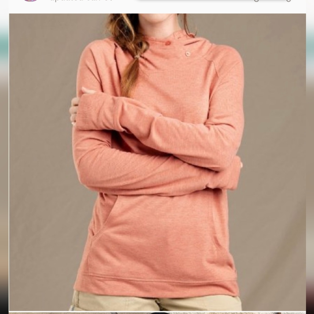 Toad and co hiking shirt - size large - color coral